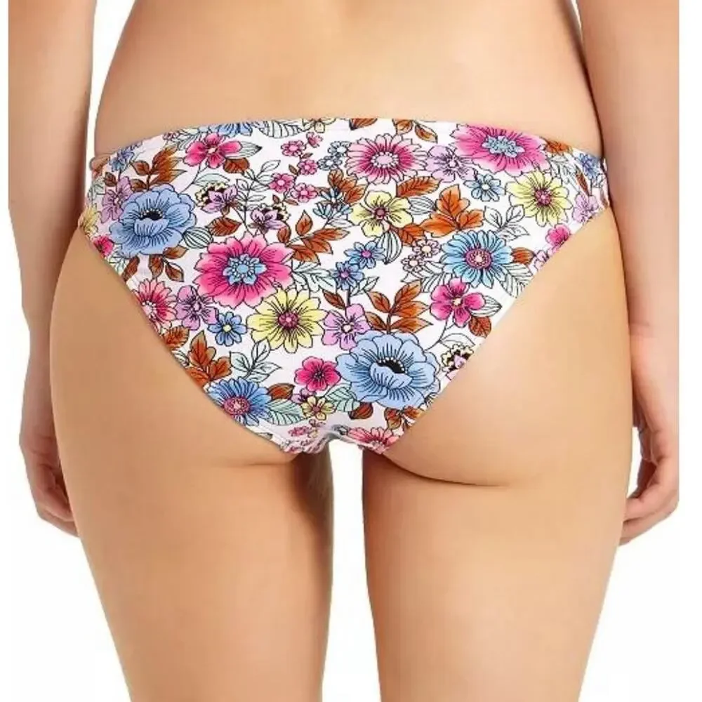 California Waves Floral Bikini Swim Bottom